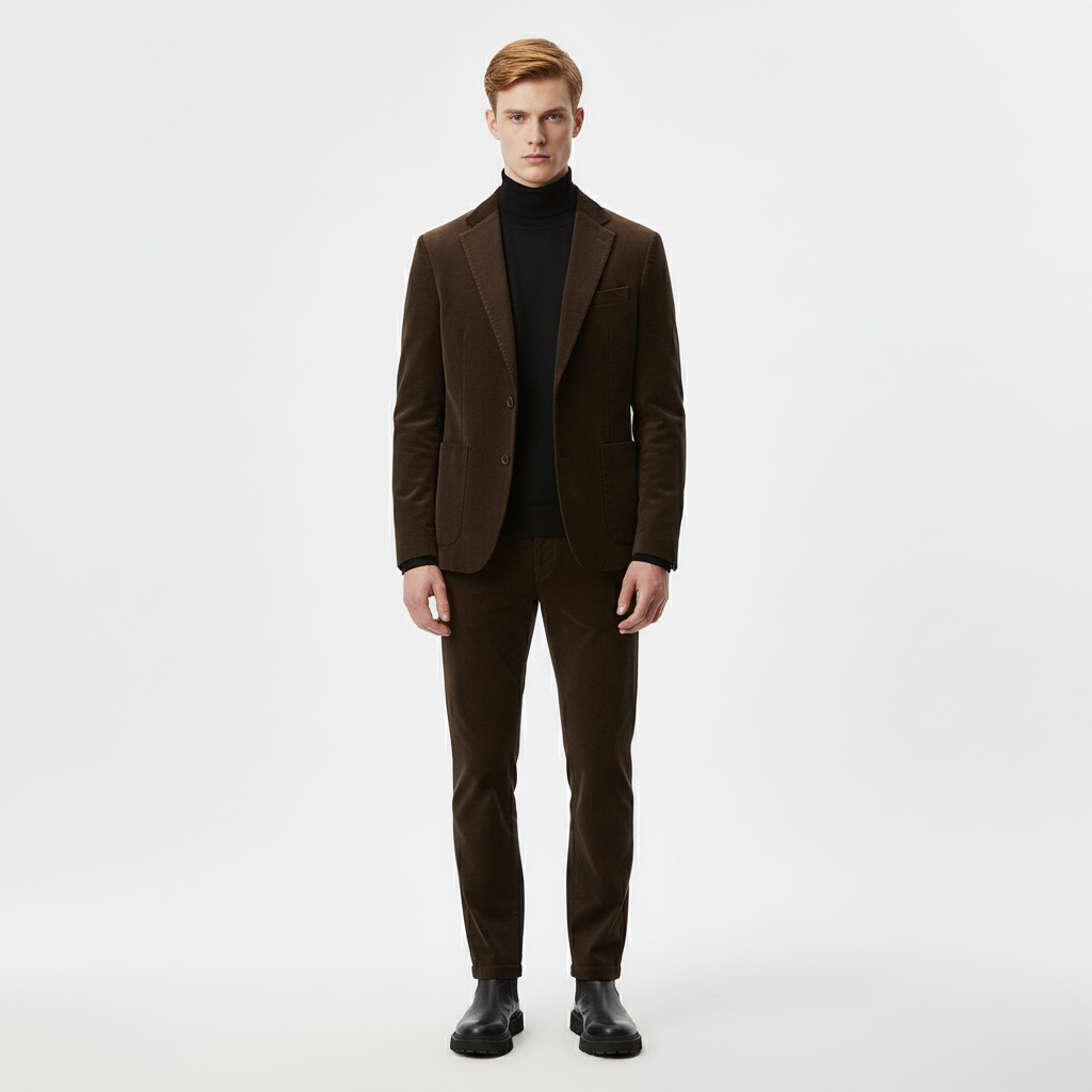 Brunt Skræddersyet Jakkesæt