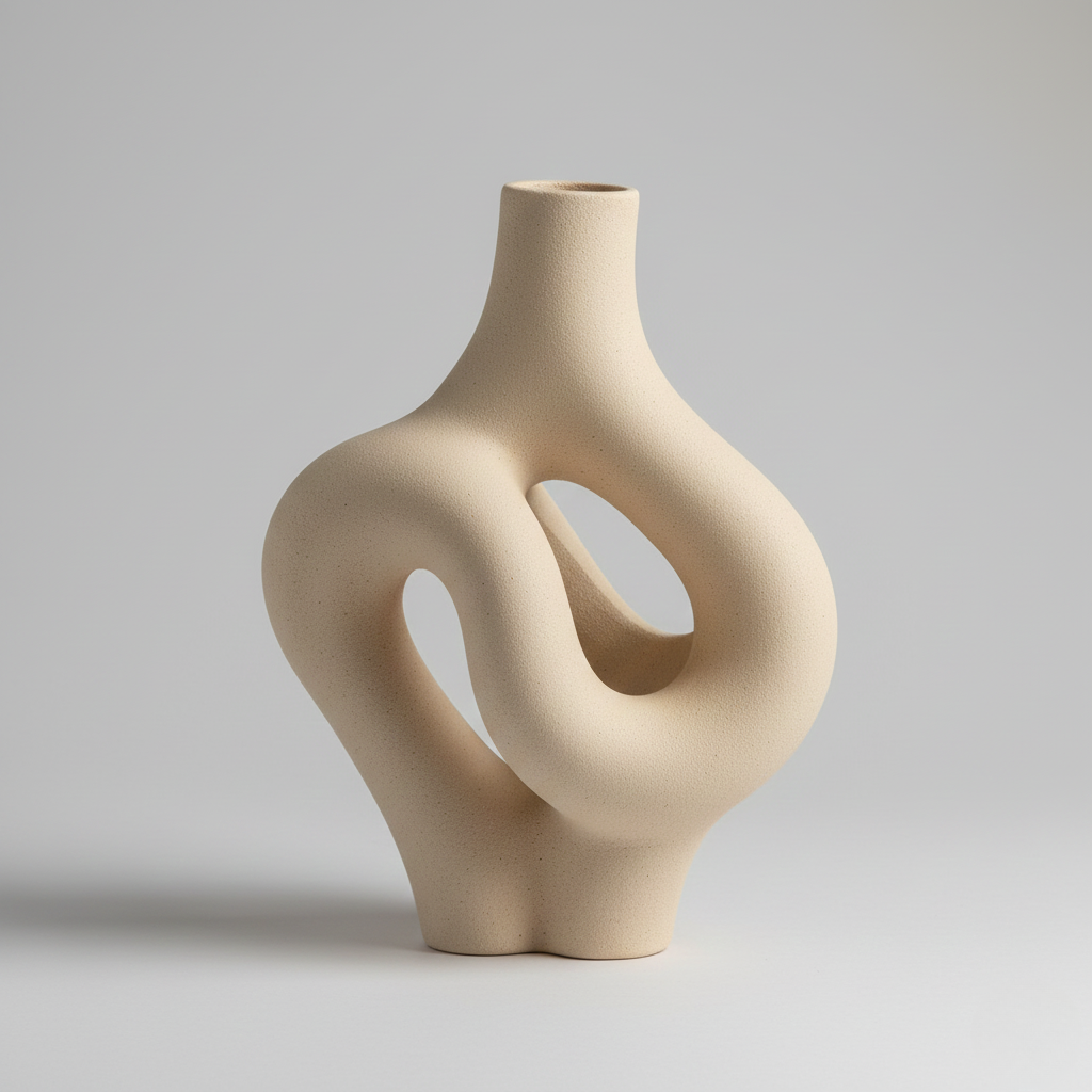 Abstrakt Loop Keramisk Vase