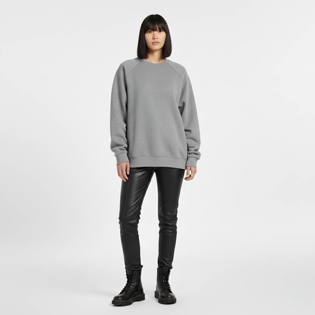 Grå Oversized Sweatshirt